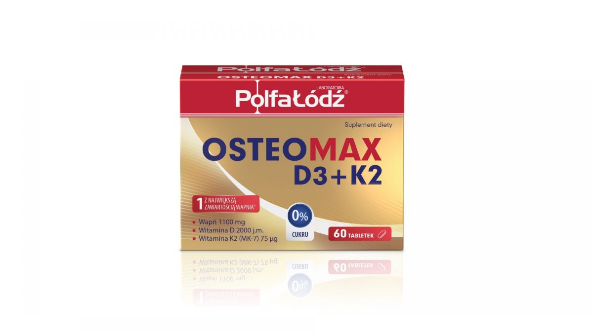 Osteomax D3k2 60 Tabletek Kości Stawy Reumatyzm Ból Lekischorzenia Alleccopl