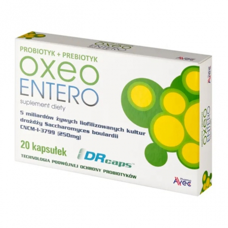 Oxeo Entero kapsułki probiotyk + prebiotyk, 20 szt.