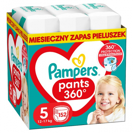 Pampers Pants pieluchomajtki rozmiar 5 Junior 12-17 kg, 152 szt.