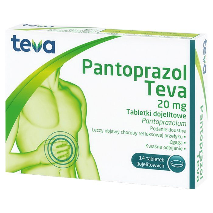 Pantoprazol 20 mg 14 tabletek dojelitowych | Allecco.pl
