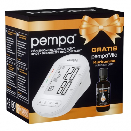 Pempa BP100 ciśnieniomierz automatyczny + krople z kurkuminą, 30 ml