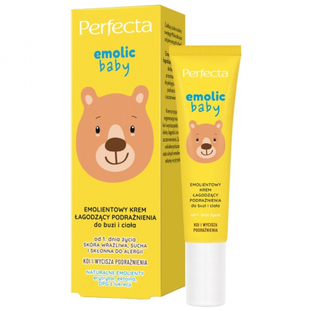 Perfecta Emolic Baby krem łagodzący na podrażnienia buzi i ciała, 20 ml