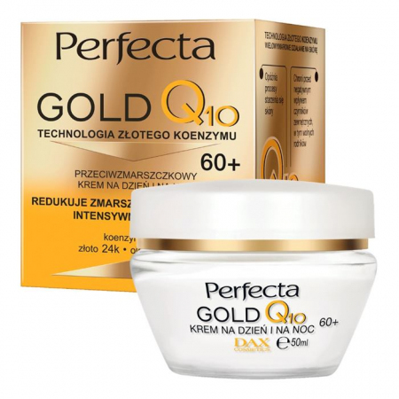 Perfecta Gold Q10 krem przeciwzmarszczkowy 60+ do twarzy, 50 ml