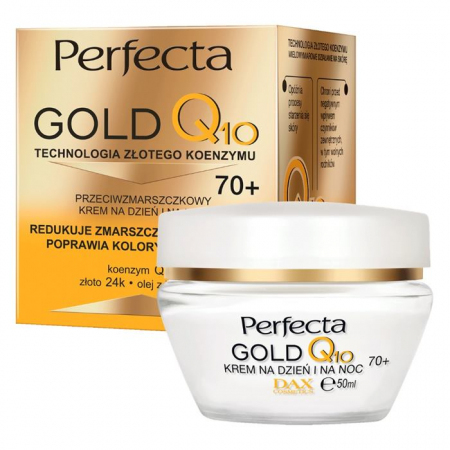 Perfecta Gold Q10 krem przeciwzmarszczkowy 70+ na dzień i noc, 50 ml