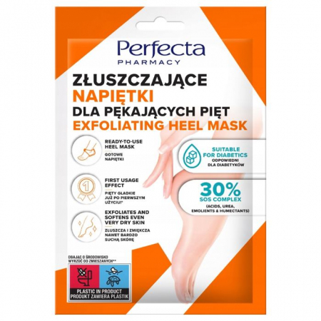 Perfecta Pharmacy Napiętki złuszczające do stóp, 1 para