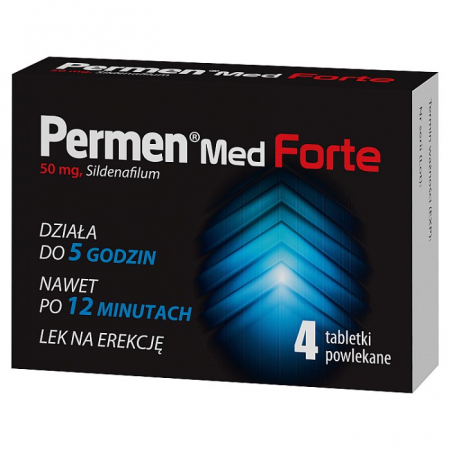 Permen Med Forte 50 mg tabletki powlekane na erekcję, 4 szt.