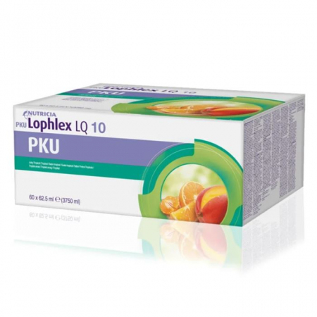 PKU Lophlex LQ płyn o smaku owoców  tropikalnych w woreczkach, 60 x 62,5 ml