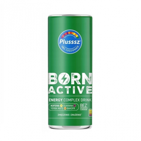 Plusssz Born Active Energy Complex Drink na znużenie i zmęczenie, 250 ml