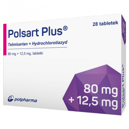 Polsart Plus 80 mg + 12,5 mg 28 tabletek