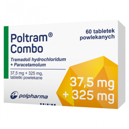 Poltram Combo 37,5 mg+325 mg 60 tabletek powlekanych