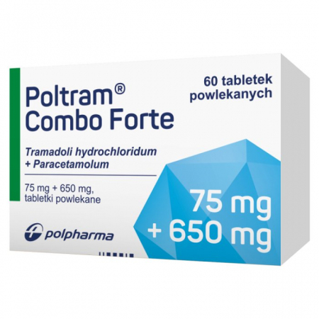 Poltram Combo Forte 75 mg + 650 mg 60 tabletek powlekanych