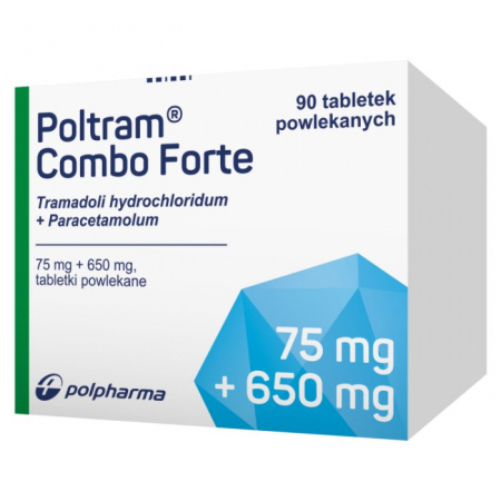 Poltram Combo Forte 75 mg + 650 mg, 90 tabletek powlekanych