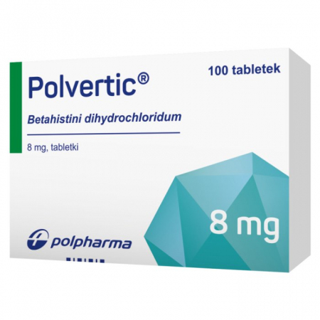 Polvertic 8 mg 100 tabletek