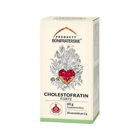 Produkty Bonifraterskie Cholestofratin Forte zioła na cholesterol, 60 g