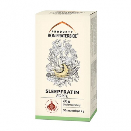 Produkty Bonifraterskie Sleepfratin Forte zioła na sen i odprężenie, 60 g