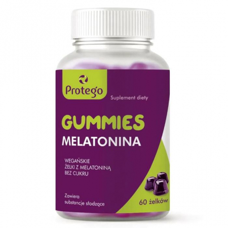 Protego Gummies Melatonina żelki na sen bez cukru, 60 szt.