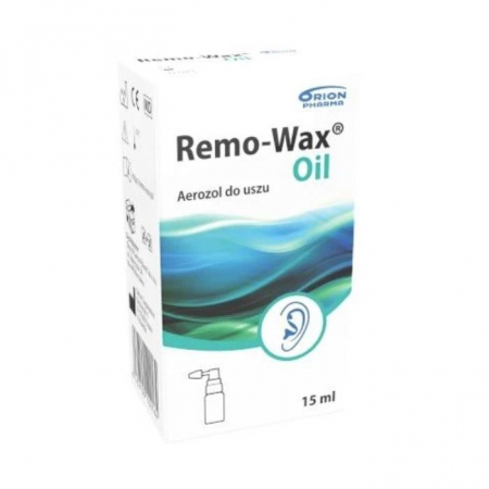 Remo-Wax Oil aerozol do uszu do nawilżenia i czyszczenia z woskowiny, 15 ml