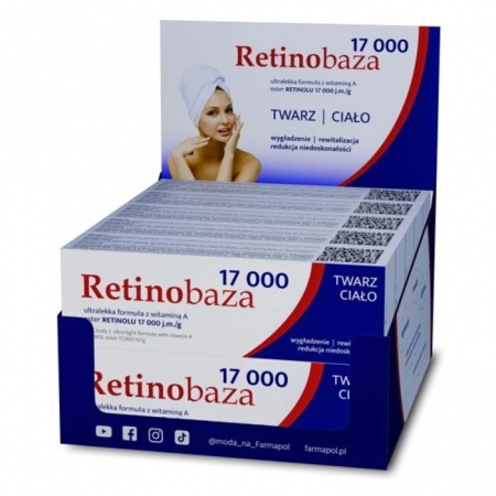 Retinobaza 17000 krem z witaminą A display 9 +1, 10 x 30 g