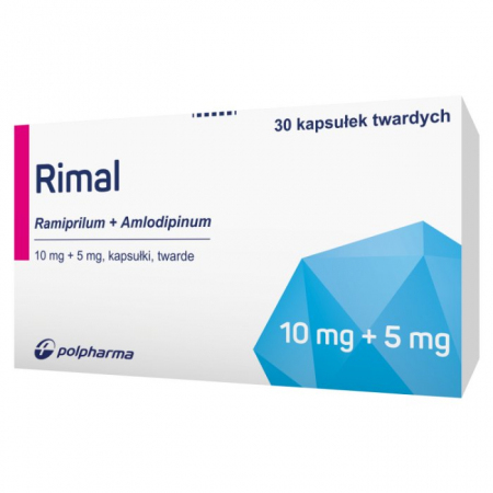 Rimal 10 mg + 5 mg 30 kapsułek twardych