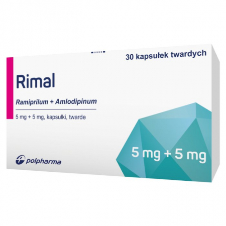 Rimal 5 mg + 5 mg 30 kapsułek twardych