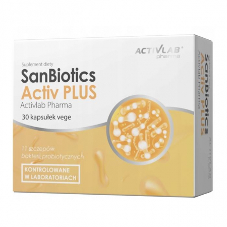 SanBiotics Activ Plus kapsułki probiotyczne, 30 szt.