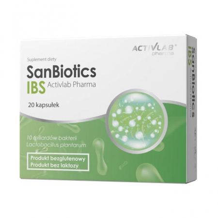 Sanbiotics IBS kapsułki probiotyczne na zespół jelita drażliwego, 20 szt.