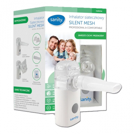 Sanity Silent Mesh AP2717 PRO inhalator siateczkowy z zasilaczem, 1 szt.