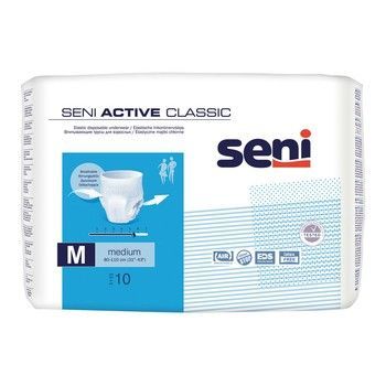 SENI ACTIVE CLASSIC M Majtki chłonne (80-110cm) 10 szt.