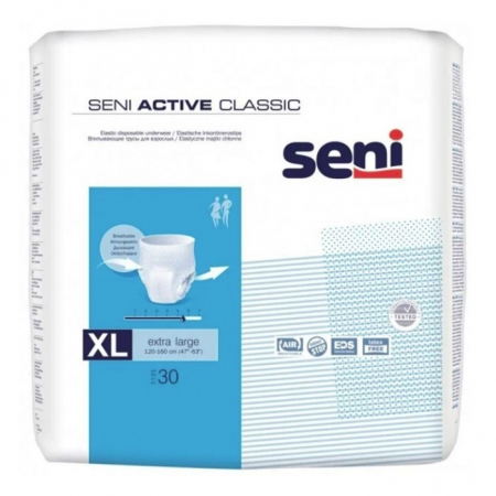 Seni Active Classic majtki chłonne rozmiar XL (120-160 cm), 30 szt.