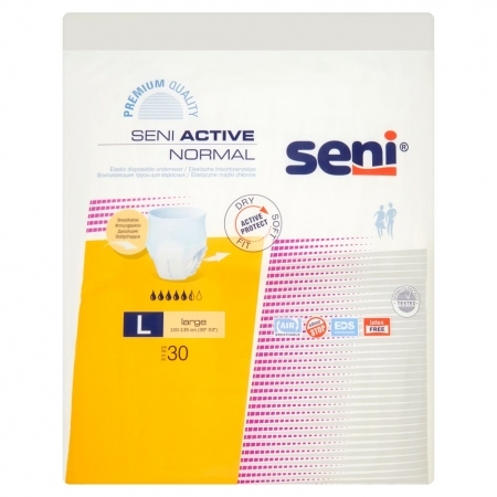 Seni Active Normal Majtki chłonne rozmiar L (100-135cm), 30 szt.