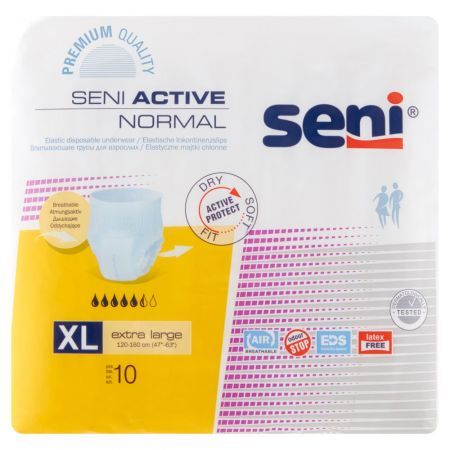 Seni Active Normal Majtki chłonne rozmiar XL (120-160cm), 10 szt.