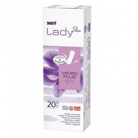 Seni Lady Slim Micro Plus wkładki urologiczne dla kobiet, 20 szt.