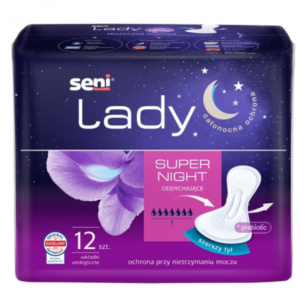 Seni Lady Super Night wkładki urologiczne dla kobiet, 12 szt.