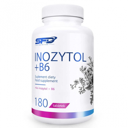 SFD Inozytol + B6 tabletki wspierające układ hormonalny i nerwowy, 180 szt.