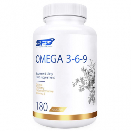 SFD Omega 3-6-9 kapsułki z kompleksem kwasów tłuszczowych, 180 szt.