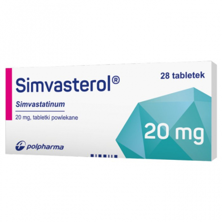 Simvasterol 20 mg, 28 tabletek powlekanych