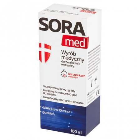 SORA Med płyn do zwalczania wszawicy, 100 ml