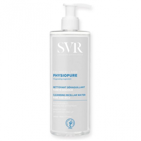 SVR Physiopure Płyn micelarny delikatnie oczyszczający, 400 ml