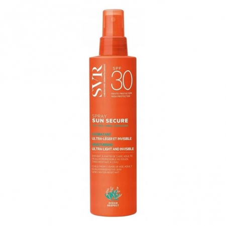 SVR Sun Secure mleczna mgiełka ochronna do opalania SPF30 w sprayu, 200 ml