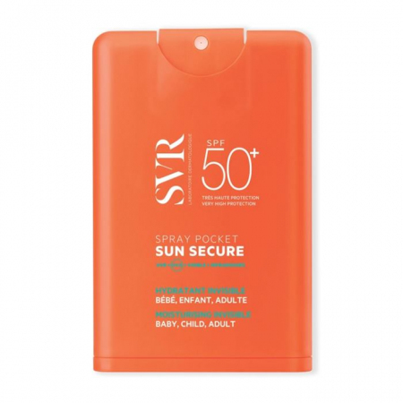 SVR Sun Secure spray ochronny kieszonkowy SPF50+, 20 ml