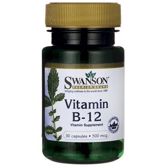 SWANSON Vitamin B-12 500mg 30 Kapsułek | Allecco.pl