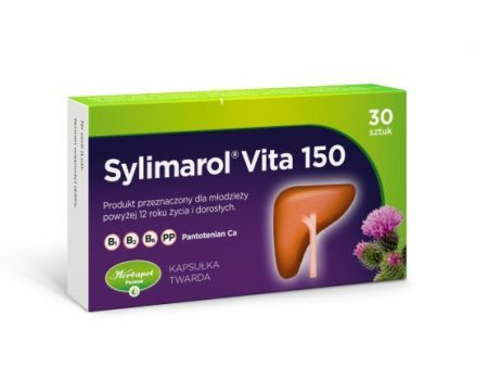 Sylimarol Vita 150 kapsułki na regenerację wątroby, 30 szt.