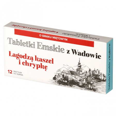 Tabletki Emskie z Wadowic 12 past.