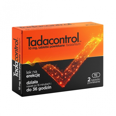 Tadacontrol 10 mg tabletki powlekane na erekcję, 2 szt.