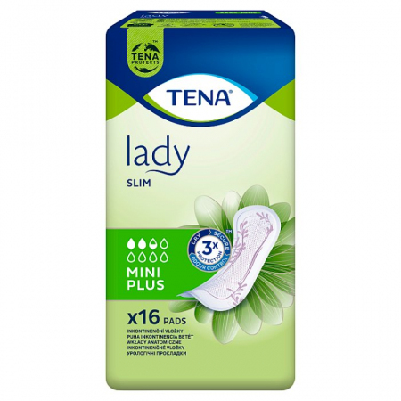 TENA LADY SLIM Mini Plus Wkłady anatomiczne, 16 szt.