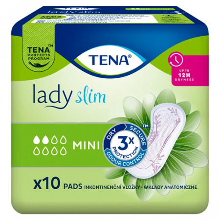 TENA LADY SLIM Mini Wkładki anatomiczne 10 szt.