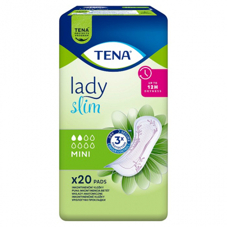 Tena Lady Slim Mini wkładki anatomiczne dla kobiet, 20 szt.