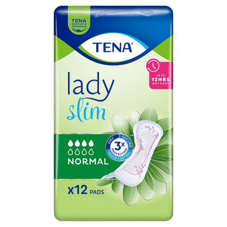 TENA LADY SLIM Normal Wkładki anatomiczne, 12 szt.