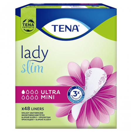 TENA Lady Slim Ultra Mini Wkładki anatomiczne, 48 szt.