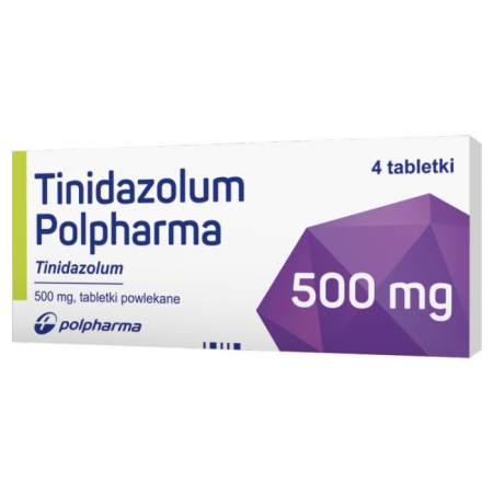 Tinidazolum 500 mg, 4 tabletki